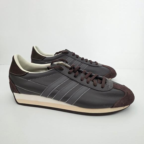 adidas Shoes - Adidas Originals Dark Brown Country OG Trimmed Leather Sneakers Women's Size 8.5